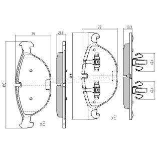 Колодки тормозные перед BMW X5 E70 07-13/X5 F15 13-/X6 E71 08-14/X6 F16 14- SAT