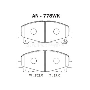 Колодки тормозные перед Honda Accord CU 2.4 AKEBONO