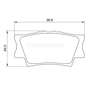 Колодки тормозные зад TOYOTA CAMRY 06-/RAV4 05- FERODO