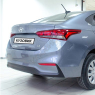 Бампер задний в цвет кузова Hyundai Solaris 2 (2017-2020) седан