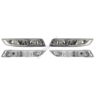 Фары противотуманные Ниссан Альмера Nissan Almera Classic B10 (2006-2012) комплект 2 штуки левая и правая TYC высокое качество