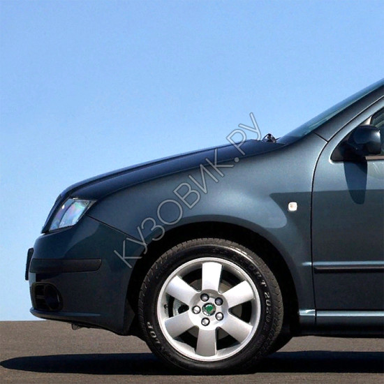 Крыло переднее левое в цвет кузова Skoda Fabia Mk1 (2000-2006) Крыло переднее левое в цвет кузова Skoda Fabia Mk1 (2000-2006)